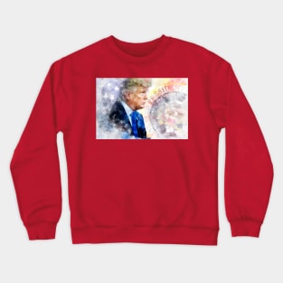 Donald Trump with Seal of the President and American flag Crewneck Sweatshirt